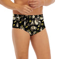 Raccoon And Banana Pattern Print Men's Briefs