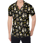 Raccoon And Banana Pattern Print Men's Shirt