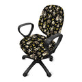 Raccoon And Banana Pattern Print Office Chair Cover