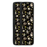Raccoon And Banana Pattern Print Refrigerator Handle Covers
