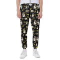 Raccoon And Banana Pattern Print Joggers