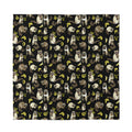 Raccoon And Banana Pattern Print Silk Bandana