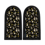 Raccoon And Banana Pattern Print Skillet Handle Cover