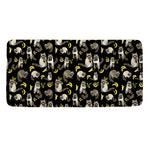 Raccoon And Banana Pattern Print Towel