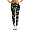 Raccoon And Banana Pattern Print Women's Leggings