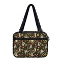 Raccoon And Floral Pattern Print Double Strap Bible Bag