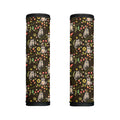 Raccoon And Floral Pattern Print Handle Covers