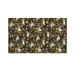 Raccoon And Floral Pattern Print Polyester Flag