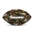 Raccoon And Floral Pattern Print Rugby Ball