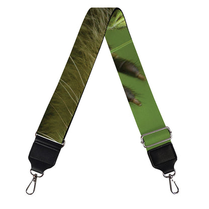 Raccoon And Flower Print Bag Strap