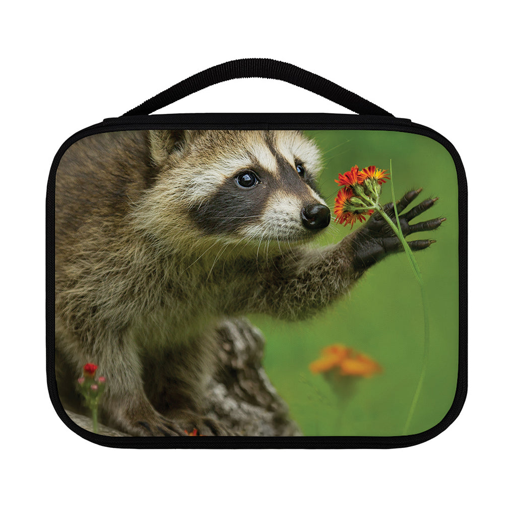 Raccoon And Flower Print Classic Bible Case