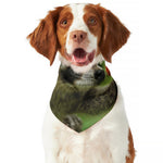 Raccoon And Flower Print Dog Bandana