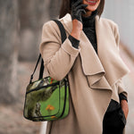 Raccoon And Flower Print Double Strap Bible Bag