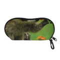 Raccoon And Flower Print Glasses Case