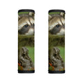Raccoon And Flower Print Handle Covers