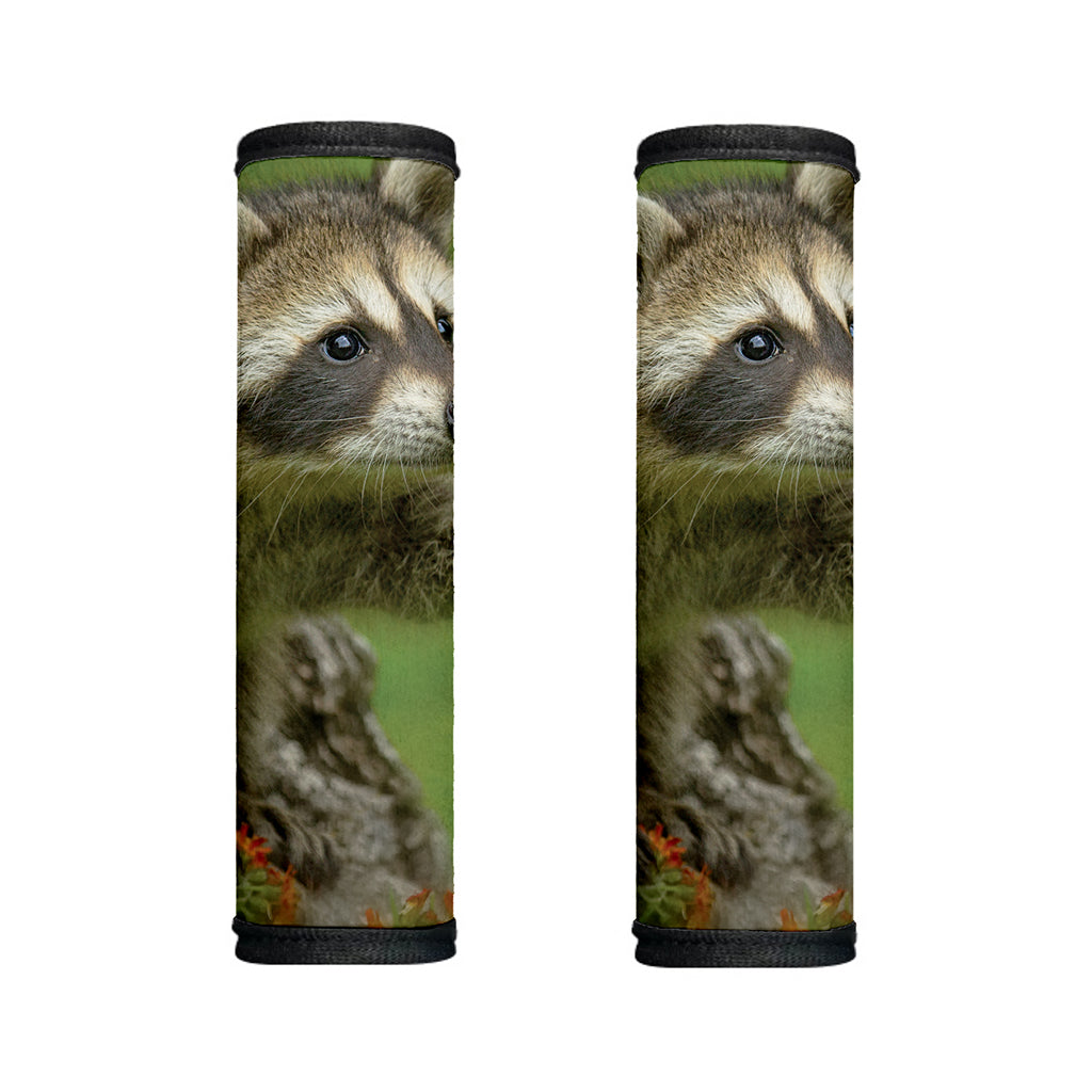 Raccoon And Flower Print Handle Covers