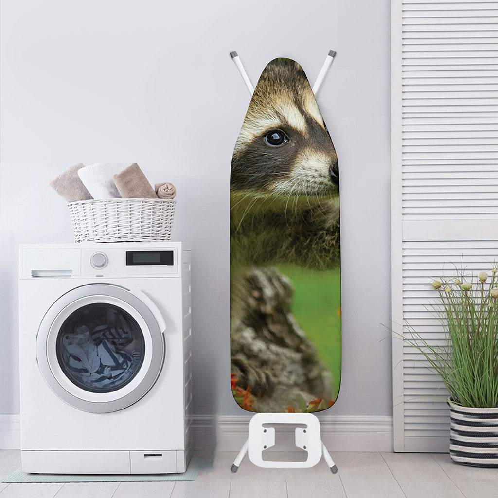 Raccoon And Flower Print Ironing Board Cover