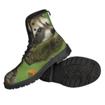 Raccoon And Flower Print Backpack