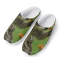 Raccoon And Flower Print Mesh Casual Shoes
