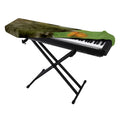 Raccoon And Flower Print Piano Keyboard Cover