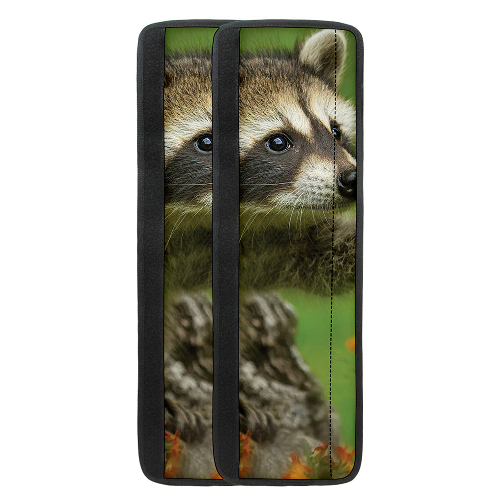 Raccoon And Flower Print Refrigerator Handle Covers