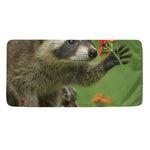 Raccoon And Flower Print Towel