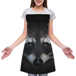 Raccoon Portrait Print Adjustable Apron