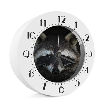 Raccoon Portrait Print Alarm Clock