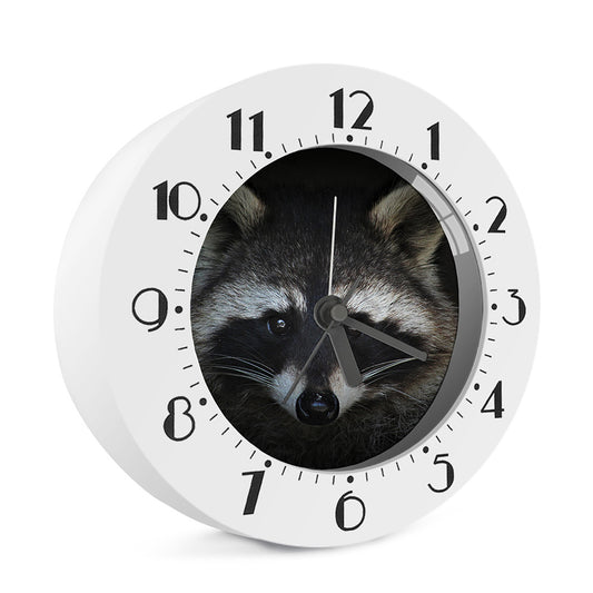 Raccoon Portrait Print Alarm Clock