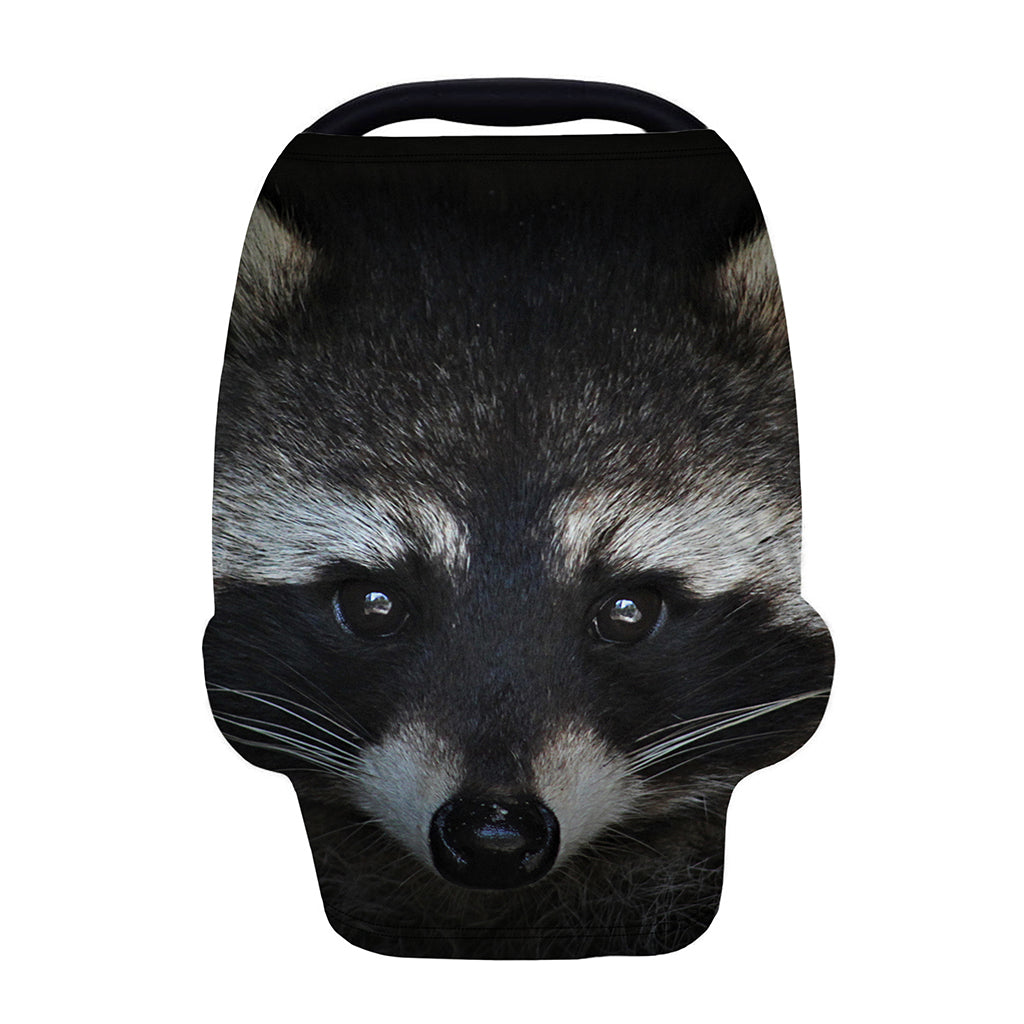 Raccoon Portrait Print Baby Seat Cover