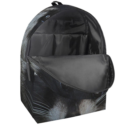 Raccoon Portrait Print Backpack