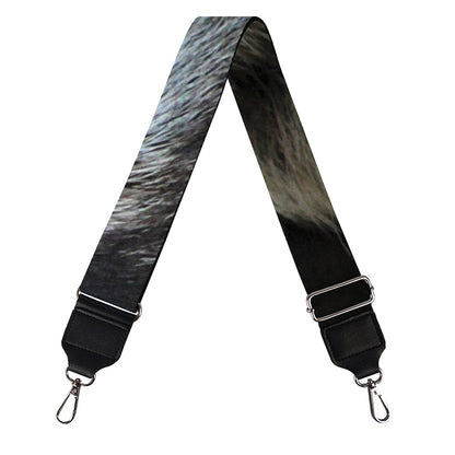 Raccoon Portrait Print Bag Strap