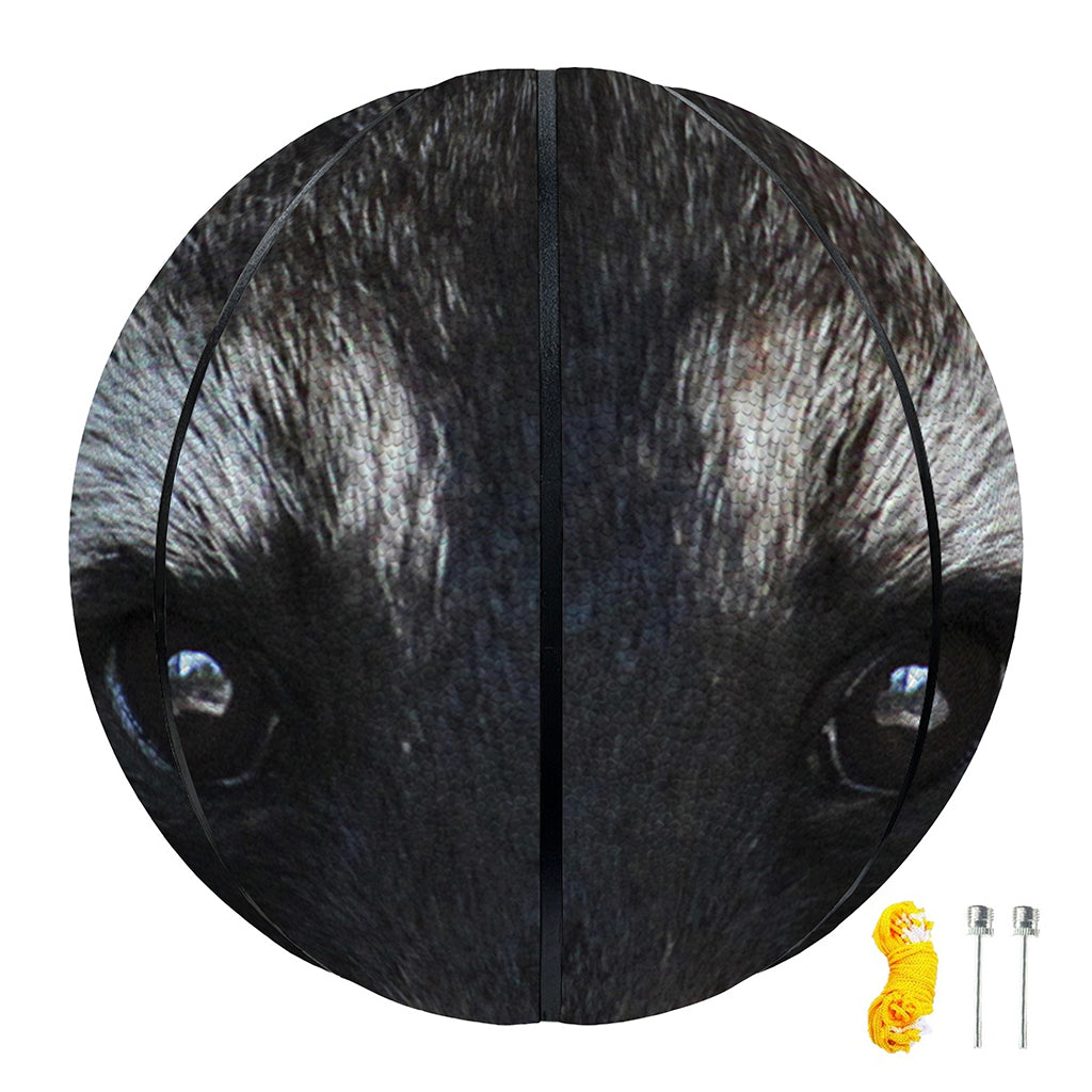 Raccoon Portrait Print Basketball