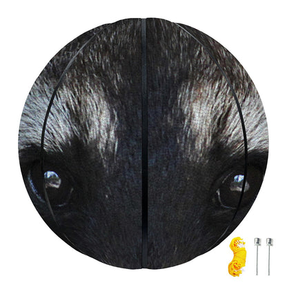 Raccoon Portrait Print Basketball