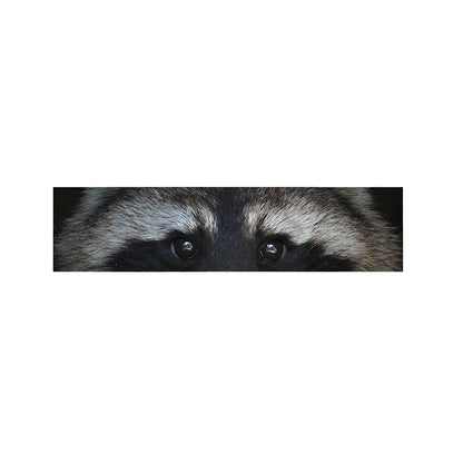 Raccoon Portrait Print Bed Runner