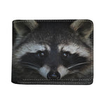 Raccoon Portrait Print Bifold Wallet