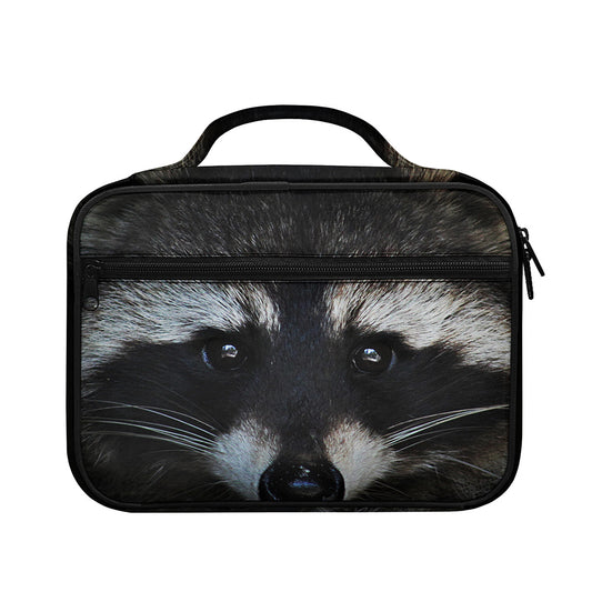Raccoon Portrait Print Briefcase Bible Bag