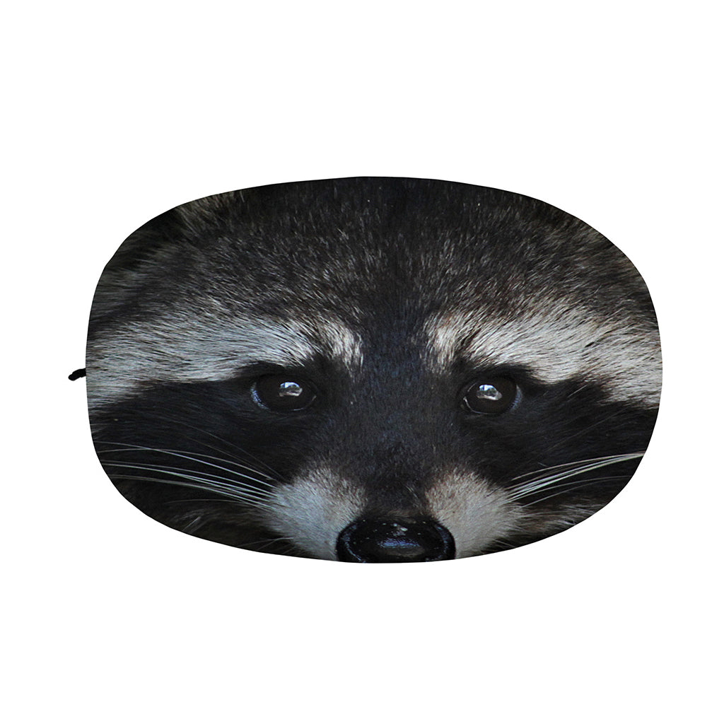 Raccoon Portrait Print Car Side Mirror Covers
