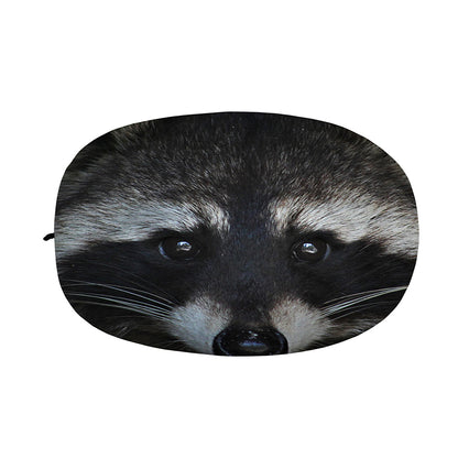 Raccoon Portrait Print Car Side Mirror Covers