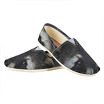 Raccoon Portrait Print Casual Shoes