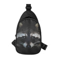Raccoon Portrait Print Sling Bag