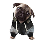 Raccoon Portrait Print Dog Zip Up Hoodie