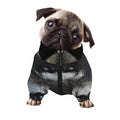 Raccoon Portrait Print Dog Zip Up Jacket