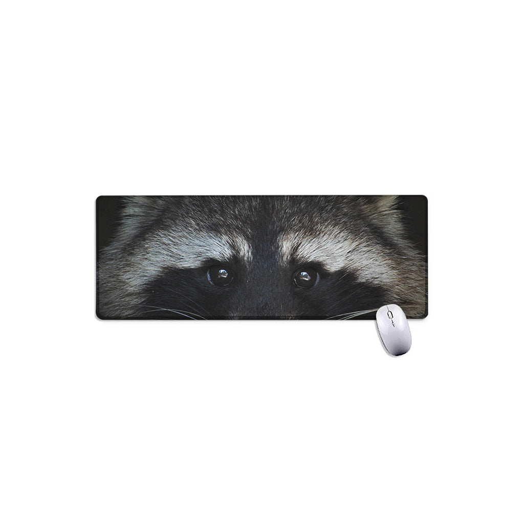 Raccoon Portrait Print Extended Mouse Pad