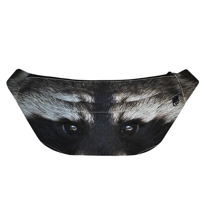 Raccoon Portrait Print Fanny Pack