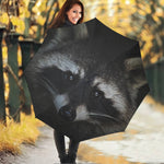 Raccoon Portrait Print Foldable Umbrella
