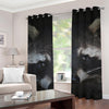 Raccoon Portrait Print Grommet Curtains