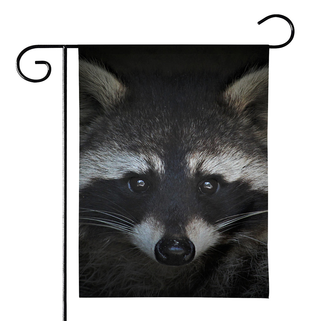 Raccoon Portrait Print House Flag