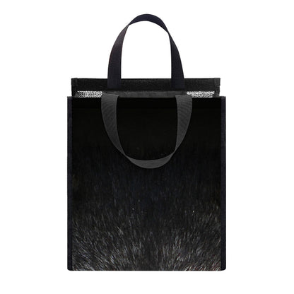 Raccoon Portrait Print Insulated Lunch Tote