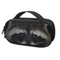 Raccoon Portrait Print Portable Cooler Travel Case